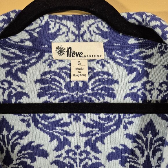 Neve Designs Womens Sweater Size S Tight Knit Cotton Wrap Cardigan Long Sleeve - Picture 4 of 6